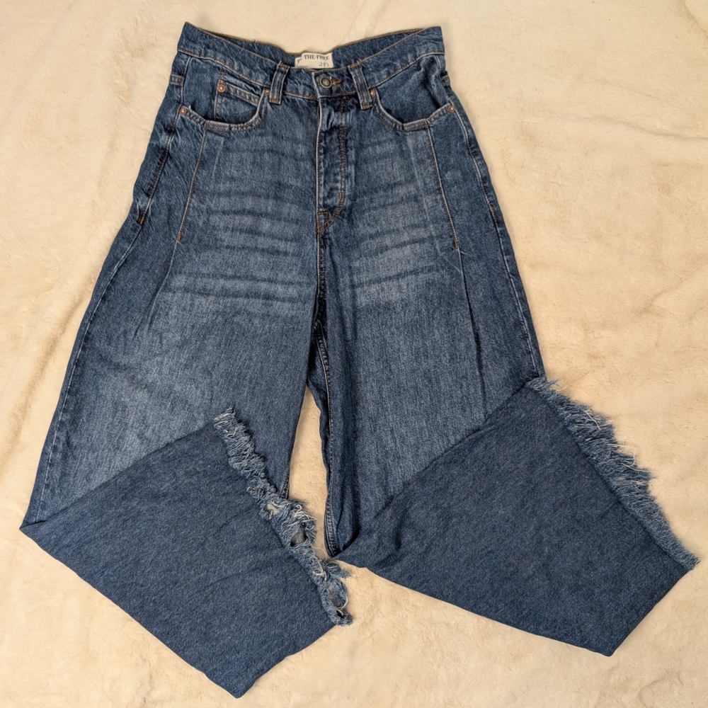 WE THE FREE OLD WEST SLOUCHY HIGH RISE WIDE LEG DENIM